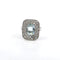 Bague 51 Bague - en or blanc avec aigue-marine et diamants 58 Facettes 103/26 H