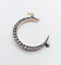 Pendentif Pendentif victorien croissant de lune en or rose 18k, argent et diamants 58 Facettes A07057
