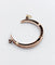 Pendentif Pendentif victorien croissant de lune en or rose 18k, argent et diamants 58 Facettes A07057