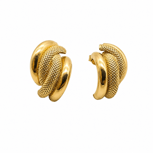 Boucles d'oreilles Boucles d’oreilles en or jaune 18 carats (750) 58 Facettes Boucles d'oreilles en or jaune 18 carats