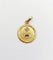 Pendentif Augis - Pendentif médaille d’amour en or jaune 18k, diamant et rubis 58 Facettes A07069