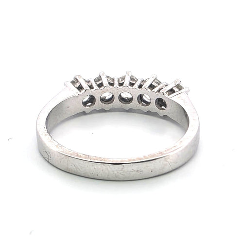 Bague 56 Bague verette - en or blanc 18 kt et diamants 58 Facettes 628/B