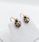 Boucles d'oreilles Dormeuses victoriennes en or 18k et diamants taille rose sur paillon 58 Facettes A07071