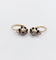 Boucles d'oreilles Dormeuses victoriennes en or 18k et diamants taille rose sur paillon 58 Facettes A07071