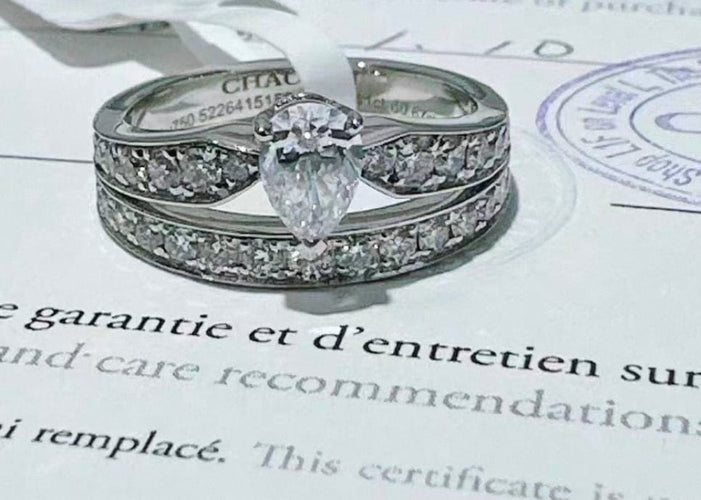 Bague 51 Chaumet Joséphine - Bague en or blanc 18k et diamants 58 Facettes Jnci07