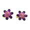 Boucles d'oreilles Boucles d'oreilles Van Cleef & Arpels, "Fleurs d'Hawaï", or jaune, améthyste, saphirs roses. 58 Facettes 35511