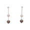 Boucles d'oreilles Boucles d'oreilles Mikimoto, or blanc, perles et diamants. 58 Facettes 35497
