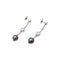Boucles d'oreilles Boucles d'oreilles Mikimoto, or blanc, perles et diamants. 58 Facettes 35497