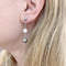 Boucles d'oreilles Boucles d'oreilles Mikimoto, or blanc, perles et diamants. 58 Facettes 35497