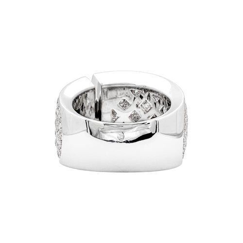 Bague 53 Bague Chaumet, "Liens XL", or blanc, diamants. 58 Facettes 35622