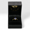 Bague 56 Bague en or jaune 18K avec tanzanite naturelle et diamants 58 Facettes R001