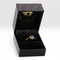 Bague 56 Bague en or jaune 18K avec tanzanite naturelle et diamants 58 Facettes R001