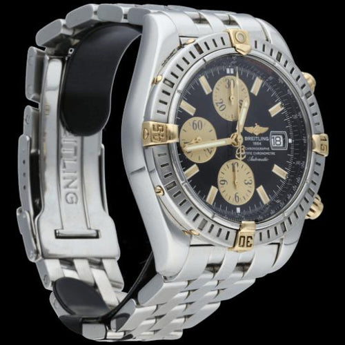 Montre Breitling Chronomat - Montre chronographe en or jaune et acier 58 Facettes MT46208