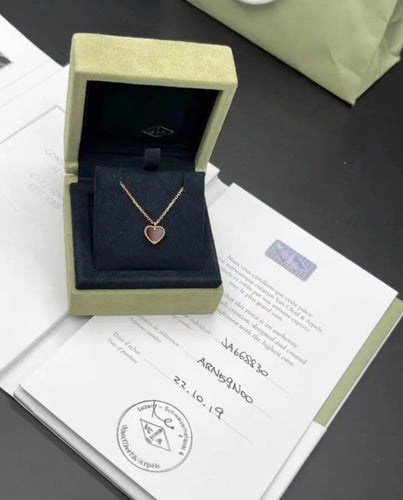 Collier Van Cleef & Arpels Sweet Alhambra - Collier en or rose et cornaline 58 Facettes Jnci11