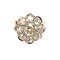 Bague 56 Bague marguerite diamants taille ancienne en or jaune 18K 58 Facettes LMB-347