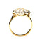 Bague 56 Bague marguerite diamants taille ancienne en or jaune 18K 58 Facettes LMB-347