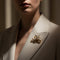 Broche Broche en or jaune et platine sertie de diamants (1,05 ct) 58 Facettes 1.0001314/2