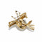 Broche Broche en or jaune et platine sertie de diamants (1,05 ct) 58 Facettes 1.0001314/2