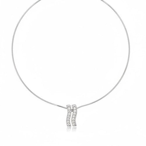 Collier Louis Feraud - Collier en or blanc 18 carats et diamants 58 Facettes 1.0001421/3