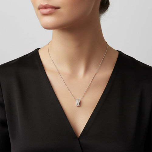 Collier Louis Feraud - Collier en or blanc 18 carats et diamants 58 Facettes 1.0001421/3