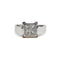 Bague 54.5 Bague en or blanc et jaune 750 sertie de 4 diamants princesse 58 Facettes 260124R
