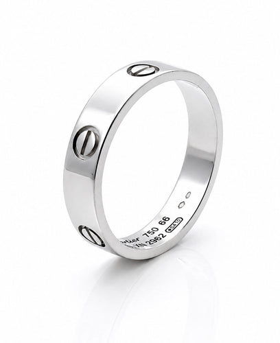 Bague 66 Cartier Love - Alliance en or blanc 18 carats, taille 66 58 Facettes Lc