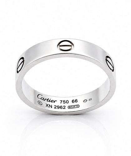 Bague 66 Cartier Love - Alliance en or blanc 18 carats, taille 66 58 Facettes Lc