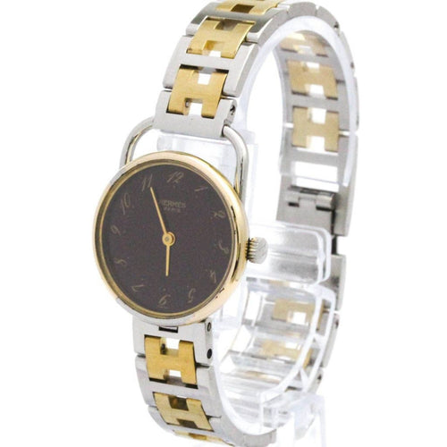 Montre Hermès Arceau - Montre quartz en acier et métal plaqué 58 Facettes nkkg7yh0vr