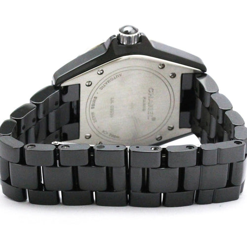 Montre Chanel J12 - Montre automatique en céramique et acier inoxydable, index diamantés 58 Facettes d7p09on25g