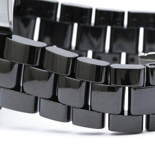 Montre Chanel J12 - Montre automatique en céramique et acier inoxydable, index diamantés 58 Facettes d7p09on25g