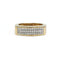 Bague 52.5 Bague bandeau en or jaune 750‰ et diamants 58 Facettes 260123R