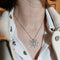 Collier Collier - Pendentif étoile en or blanc 18 kt et diamants 0,78 ct 58 Facettes G3935