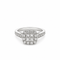 Bague 50 Bague cluster pavée en or blanc 18 carats et diamants 58 Facettes 50461