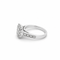 Bague 50 Bague cluster pavée en or blanc 18 carats et diamants 58 Facettes 50461