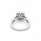 Bague 50 Bague cluster pavée en or blanc 18 carats et diamants 58 Facettes 50461