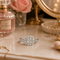 Bague 50 Bague cluster pavée en or blanc 18 carats et diamants 58 Facettes 50461