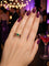 Bague 59 Art déco - Bague large géométrique en or jaune 18k, émeraude et rubis 58 Facettes 50462