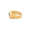 Bague 59 Art déco - Bague large géométrique en or jaune 18k, émeraude et rubis 58 Facettes 50462