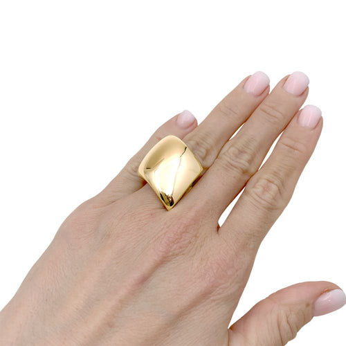 Bague 53 Bague Vhernier, or jaune. 58 Facettes 35521