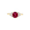 Bague 50 Bague or jaune, rubis et diamants. 58 Facettes 35599