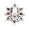 Bague 52 Bague fleur, or blanc, diamants et corail peau d'ange. 58 Facettes 35535