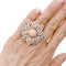 Bague 52 Bague fleur, or blanc, diamants et corail peau d'ange. 58 Facettes 35535