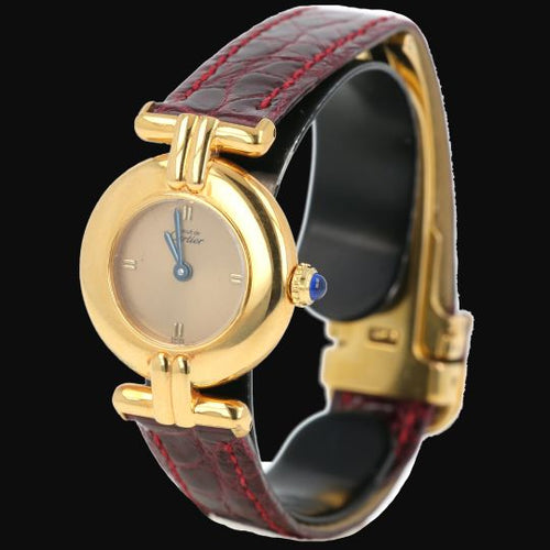 Montre Cartier Montre Colisée Must De Cartier Vermeil 58 Facettes MT45989