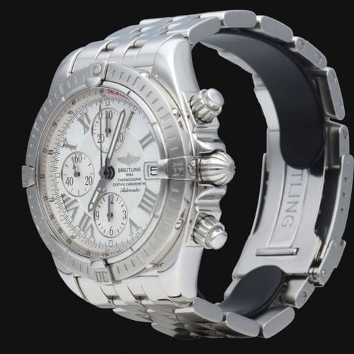 Montre Breitling Chronomat Evolution - Montre chronographe automatique acier 44 mm 58 Facettes MT46140