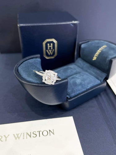Bague 51 Harry Winston Belle - Bague en diamants 1,01 ct 58 Facettes Jnci14