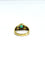 Bague 54 Bague en or jaune 18 carats avec diamants et émeraudes 58 Facettes id: 1752351