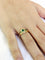 Bague 54 Bague en or jaune 18 carats avec diamants et émeraudes 58 Facettes id: 1752351