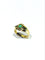 Bague 54 Bague en or jaune 18 carats avec diamants et émeraudes 58 Facettes id: 1752351