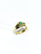 Bague 54 Bague en or jaune 18 carats avec diamants et émeraudes 58 Facettes id: 1752351