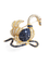 Broche Broche cygne en or jaune 18 carats, diamants et saphirs 58 Facettes broche-0032